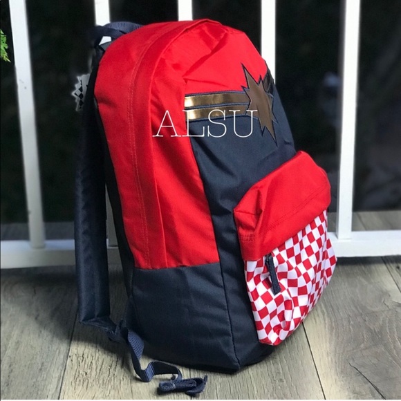 VANS&Marvel Captain Backpack Racing Red AUTHENTIC - Picture 4 of 8
